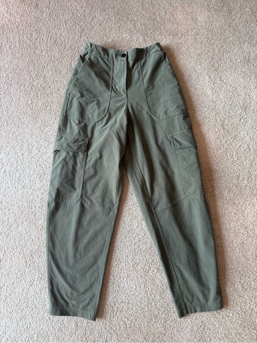 Women’s Lululemon Olive Green Cargo Pants - Durable Utility Style